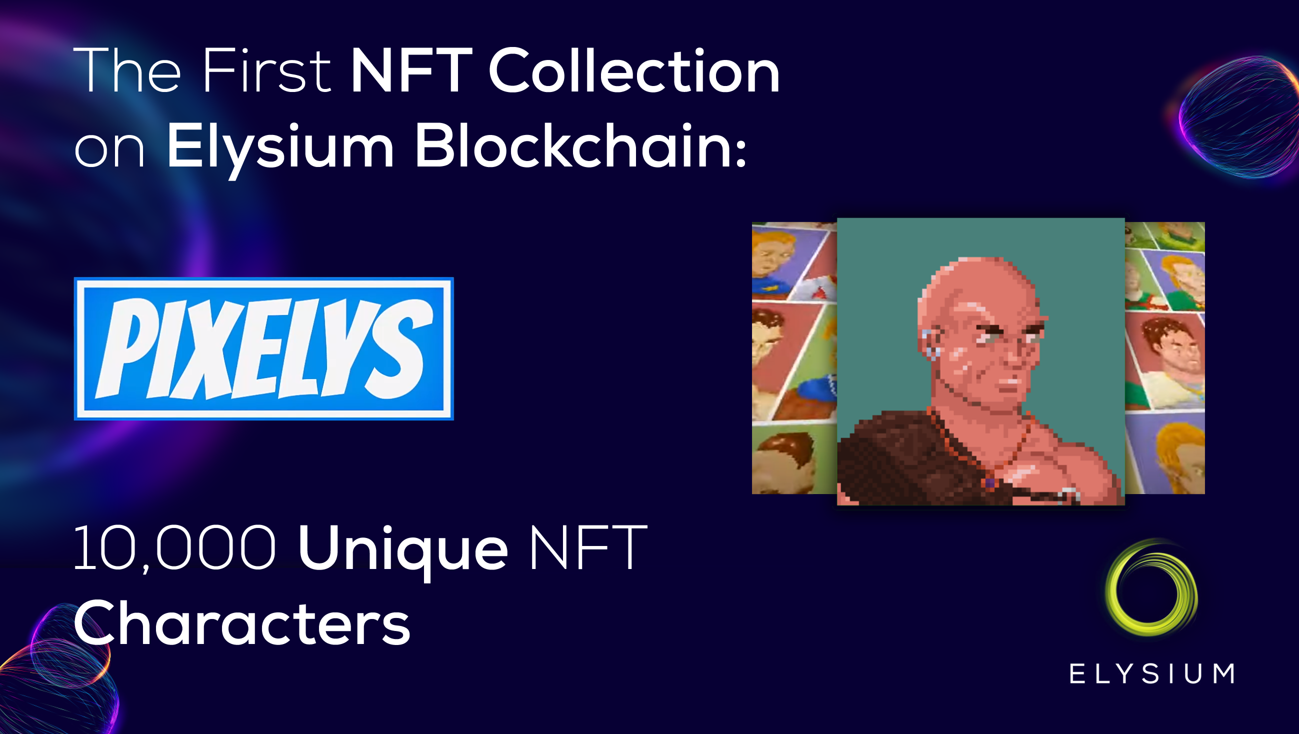 10,000 unique NFT characters - the Pixelys