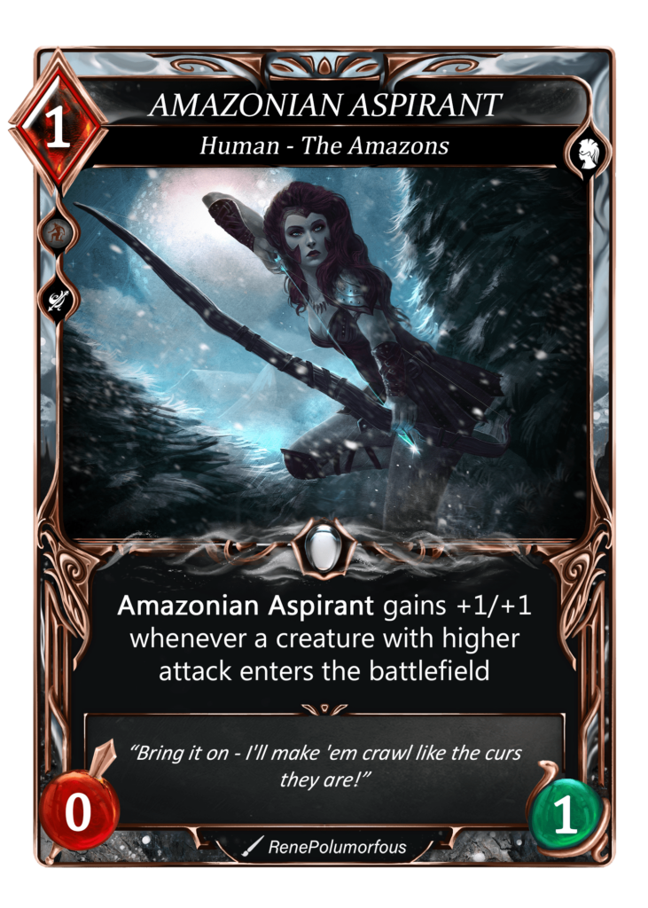 Berserk Season 4: Winds of War's Amazonian Aspirant card